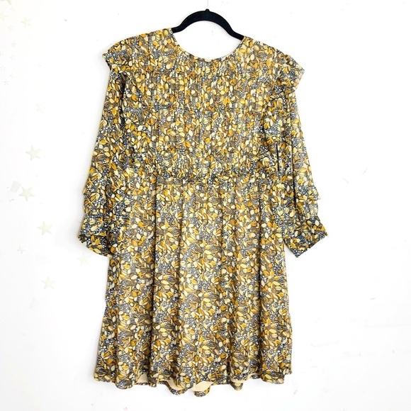 BA & Sha Floral ruffled mini Sandra dress - Picture 1 of 10